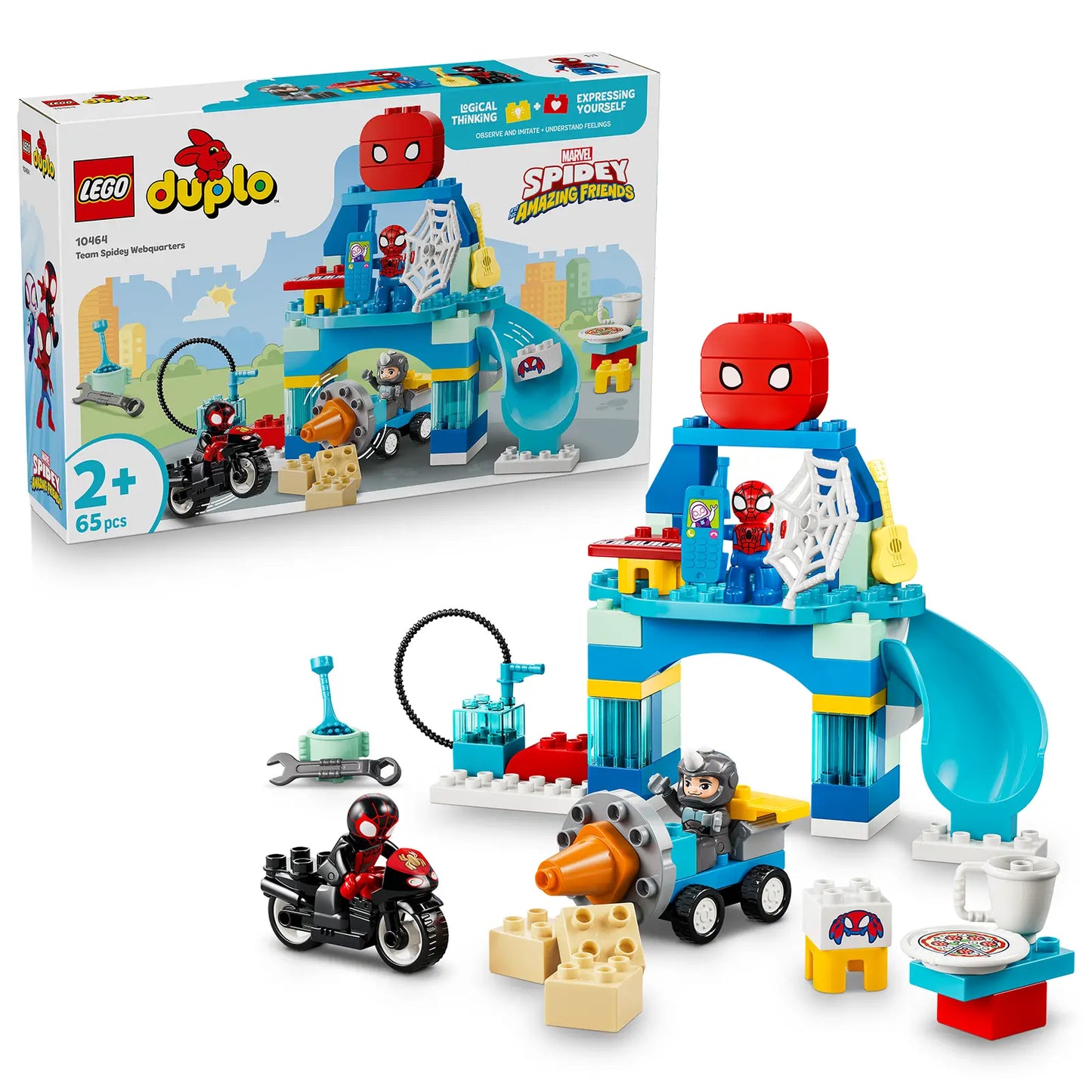LEGO® DUPLO® 10464 Spideyho tým a pavoučí základna