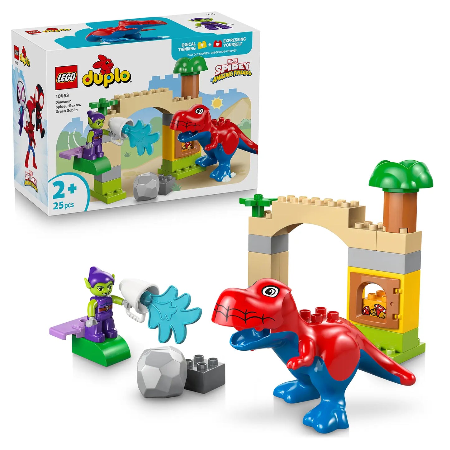 LEGO® DUPLO® 10463 Dinosaurus Spidey-Rex vs. Zelený goblin