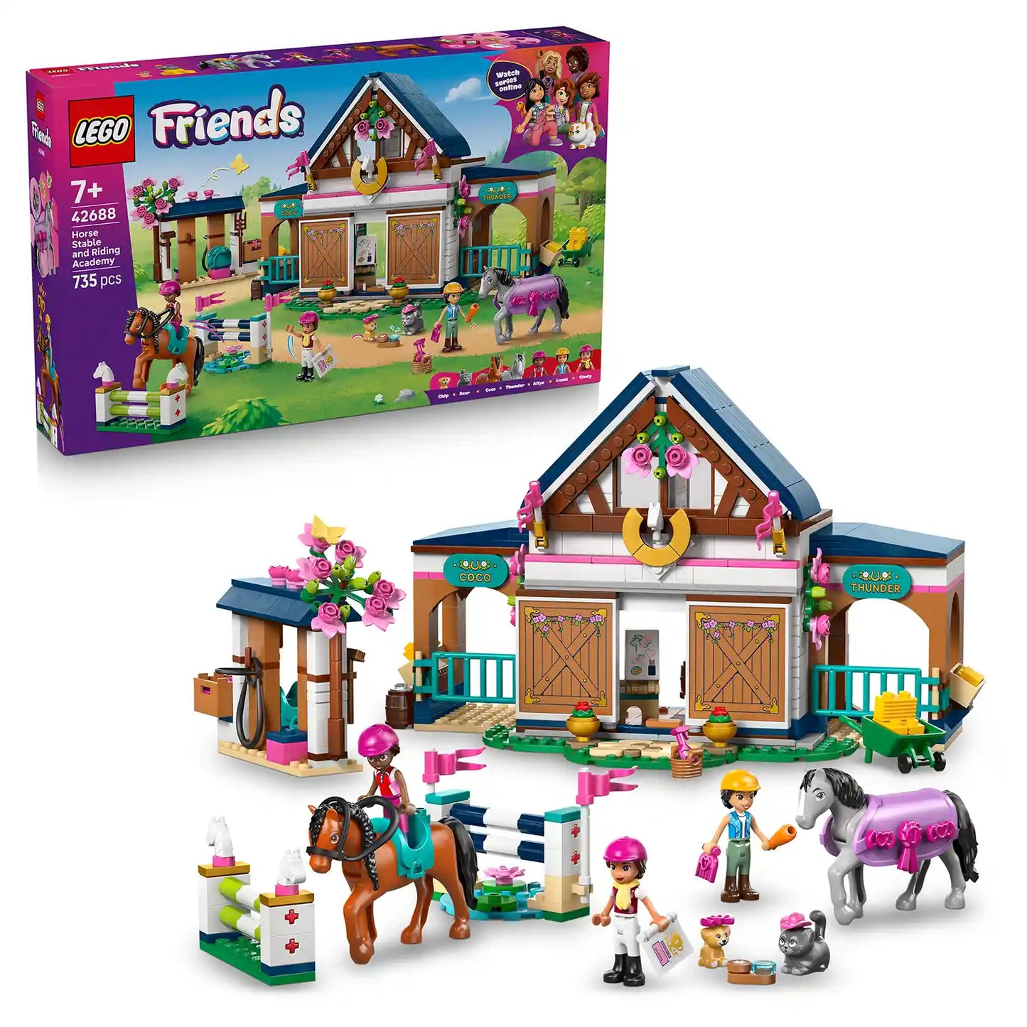 LEGO® Friends 42688 Koňská stáj a jezdecká akademie