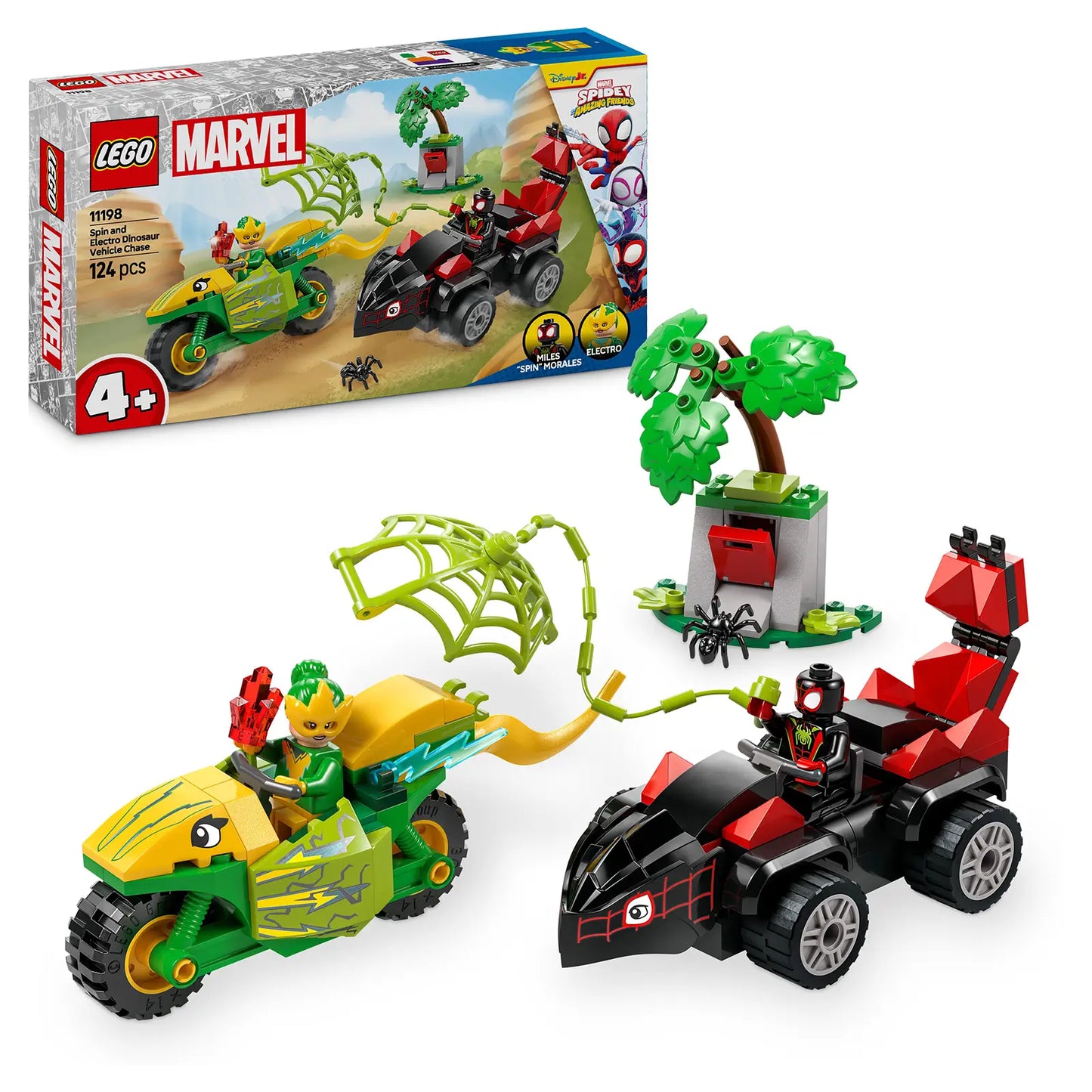 LEGO® Marvel 11198 Spin And Electro Dinosaur Vehicle Chase