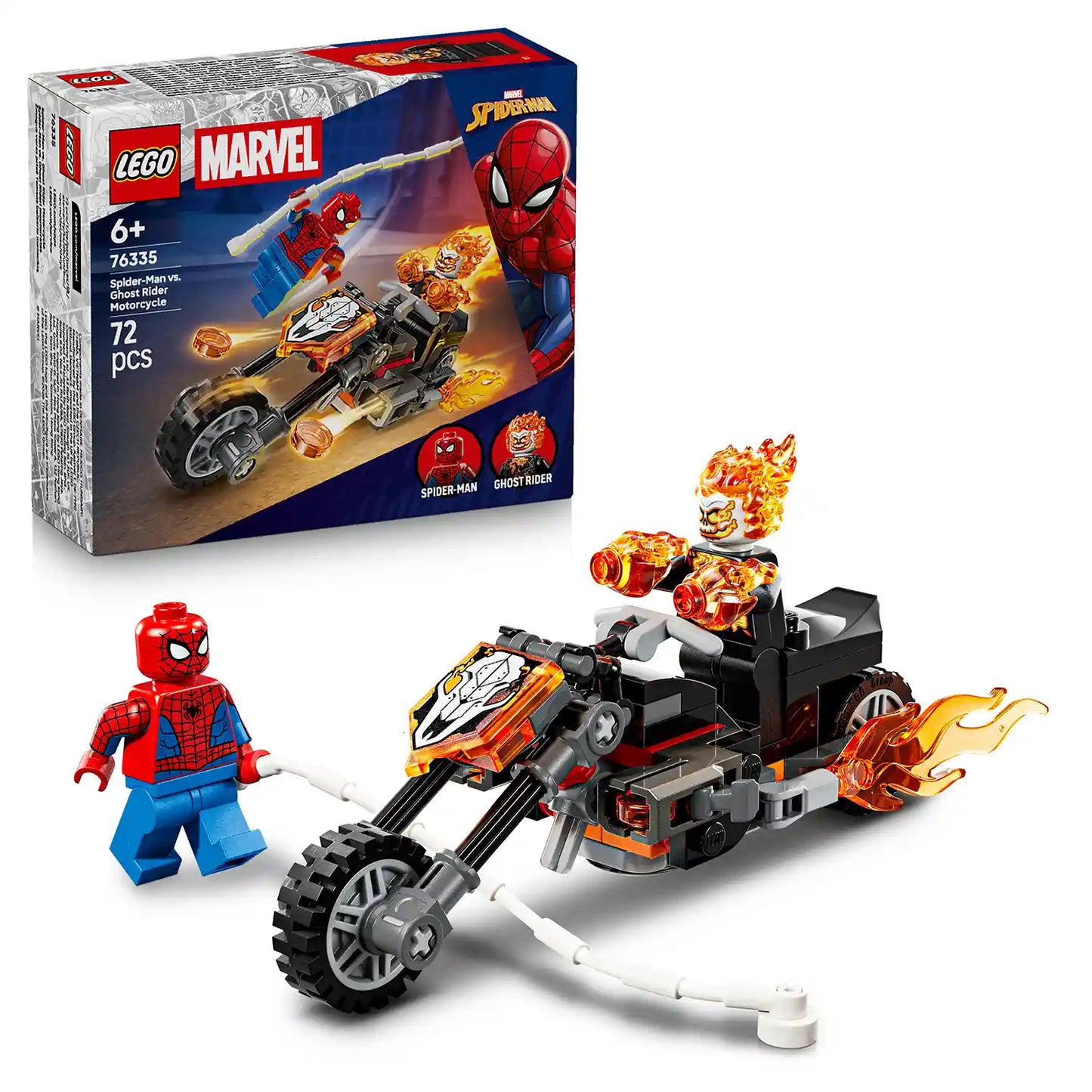 LEGO® ǀ Marvel 76335 Spider-Man vs. Ghost Rider na motorce
