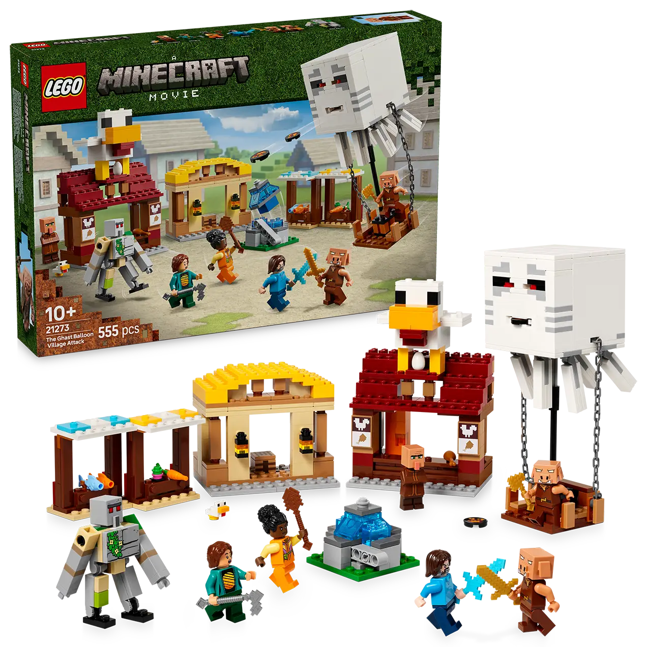 LEGO® Minecraft® 21273 The Ghast Balloon Village Attack