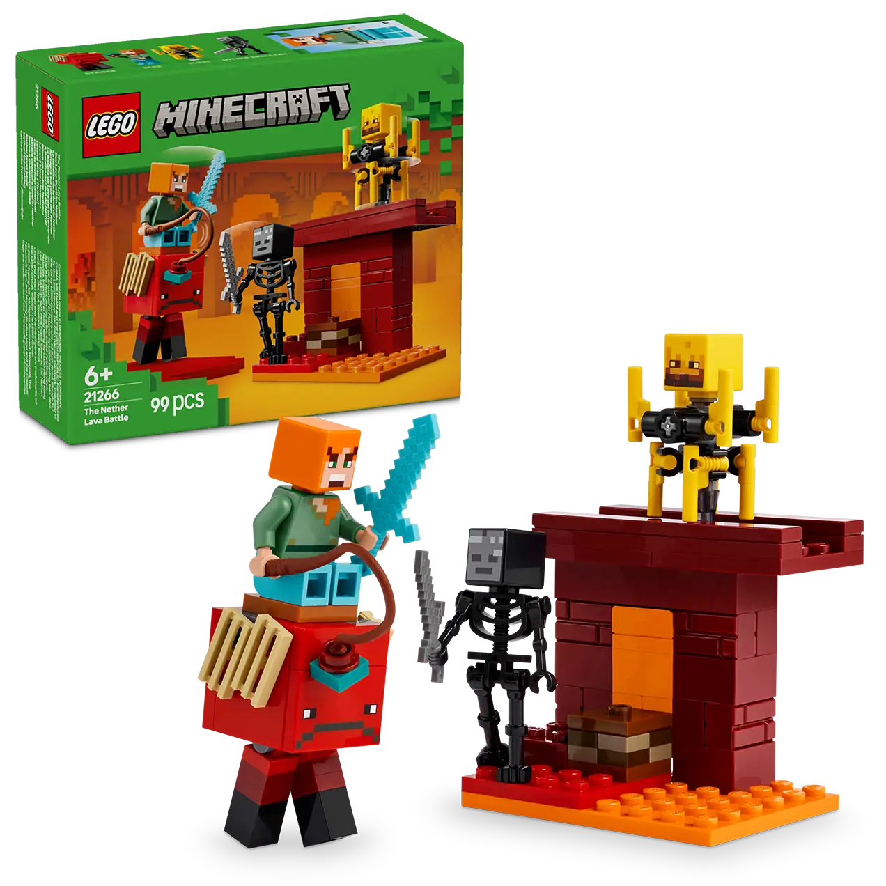 LEGO® Minecraft® 21266 The Nether Lava Battle