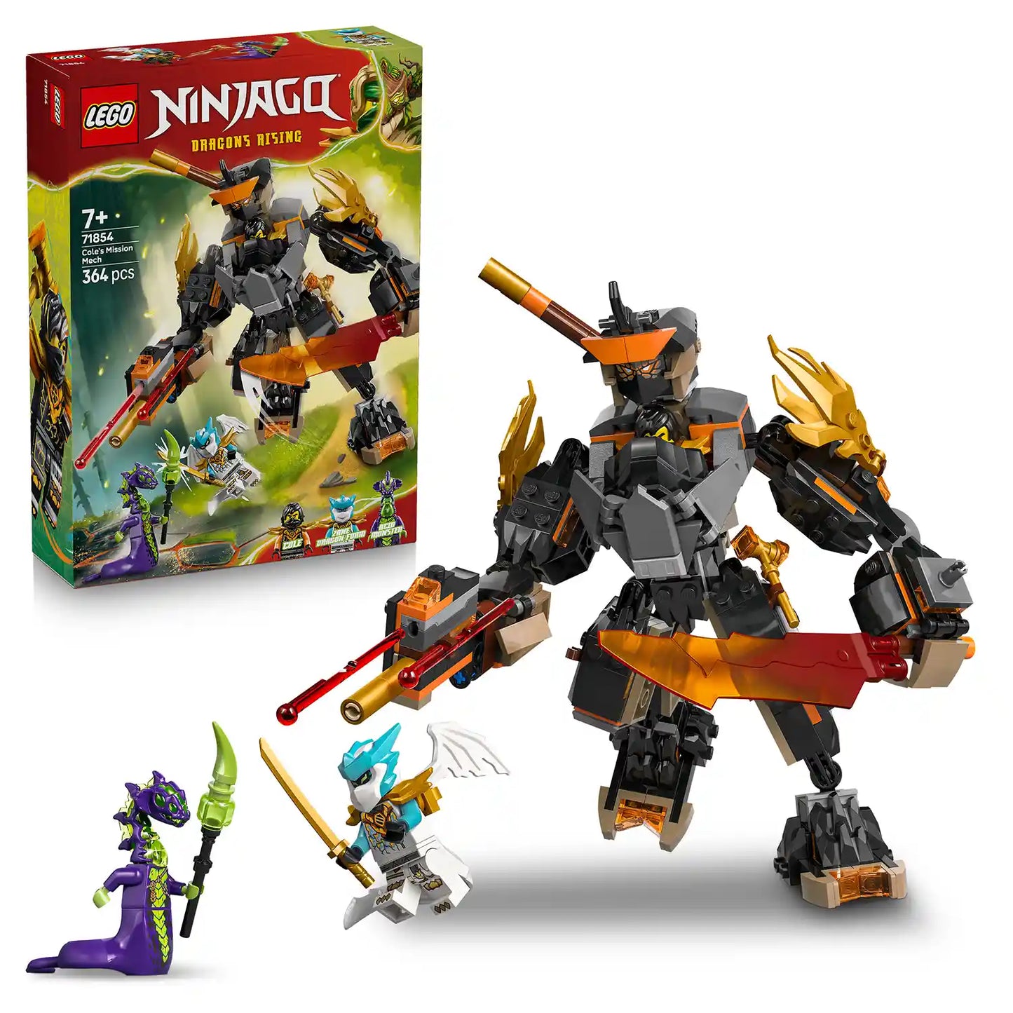 LEGO® NINJAGO® 71854 Coleův expediční robot a dračí Zane
