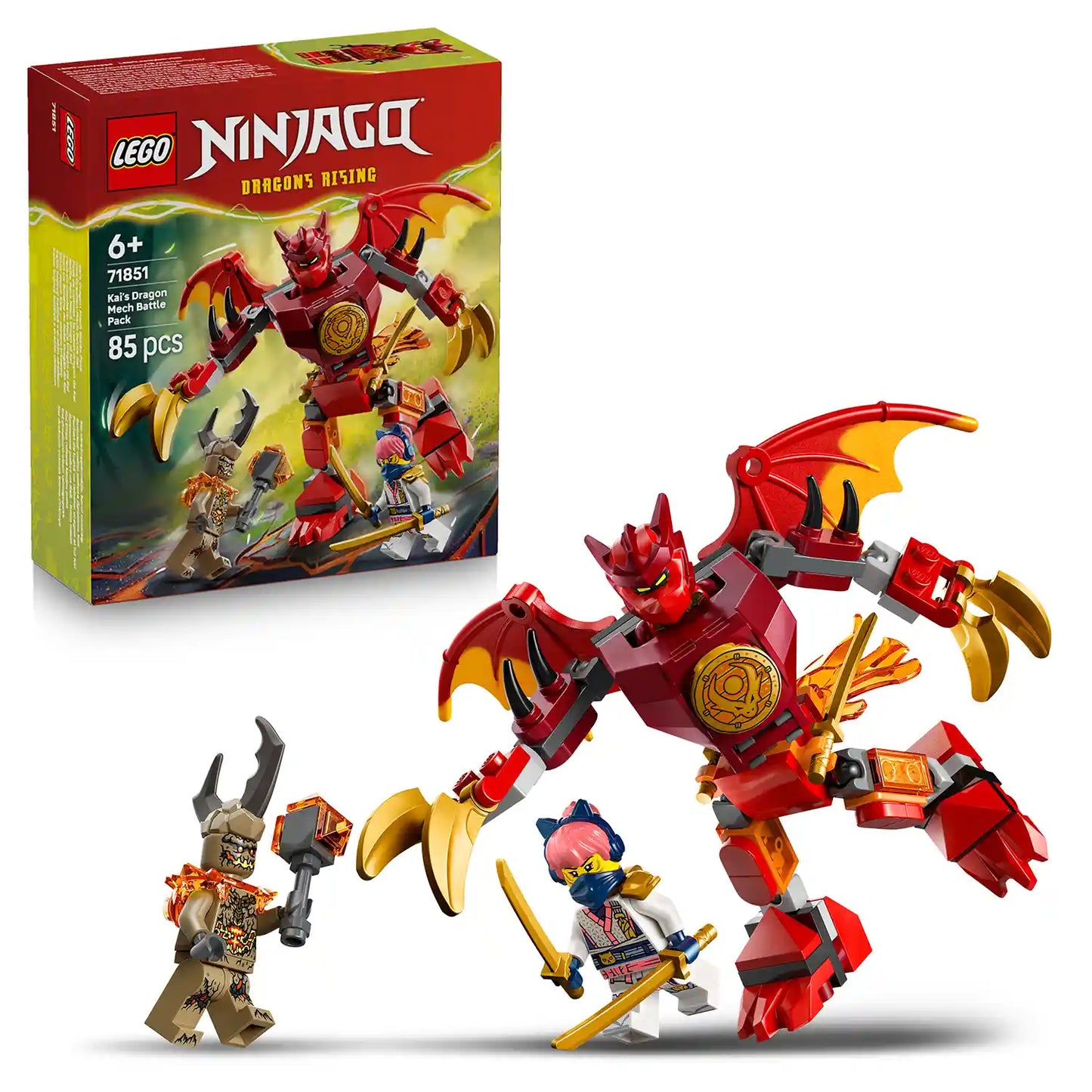 LEGO® NINJAGO® 71851 Kaiův bojový balíček s dračím oblekem