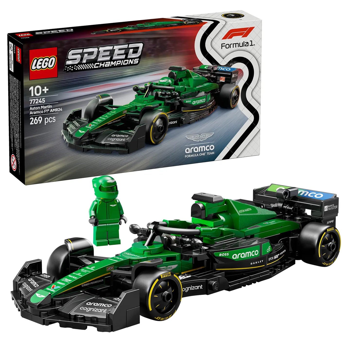 LEGO® Speed Champions 77245 Aston Martin Aramco F1® AMR24 Race Car