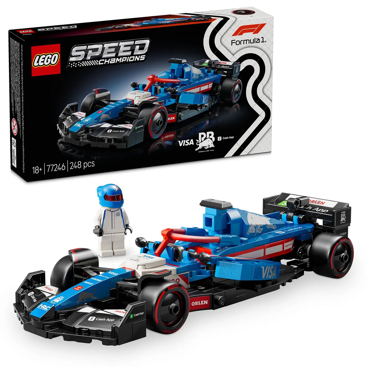 LEGO® Speed Champions 77246 Visa Cash App RB VCARB 01 F1® Race Car
