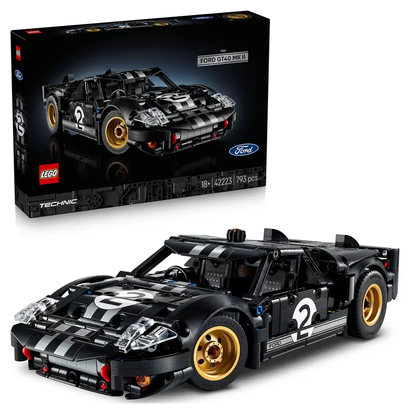 LEGO® Technic 42223 Závodní auto 1966 Ford GT40 MKII