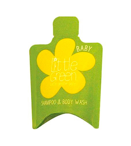 Little Green BABY Shampoo & Body Wash šampon a sprchový gel v jednom pro děti 0-3 15 ml