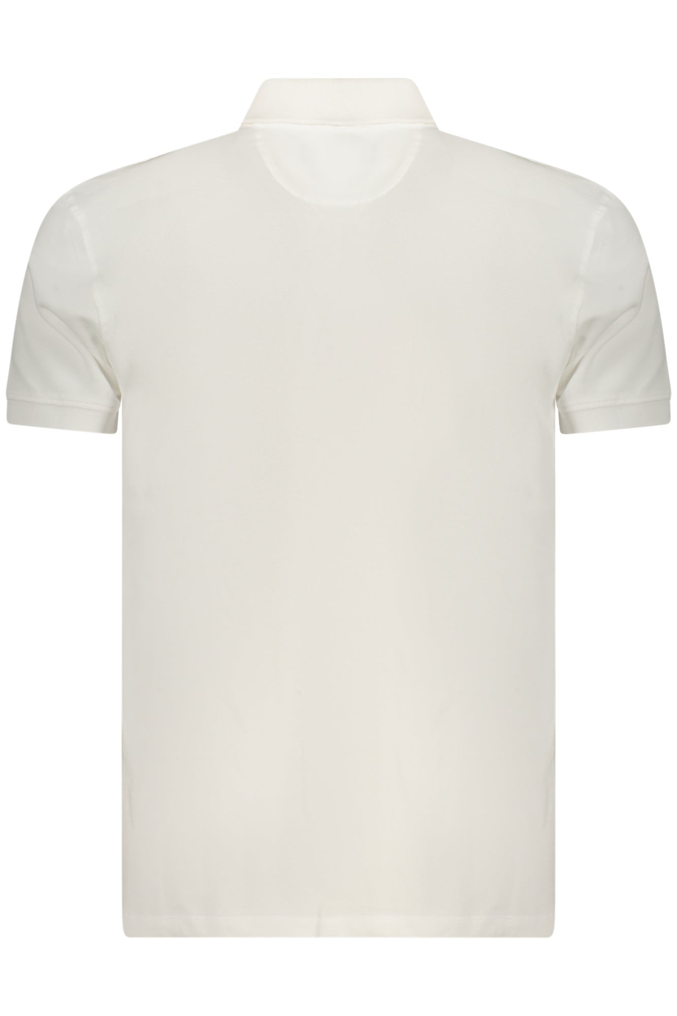 Navy Men's Short-Sleeved Polo Shirt, White