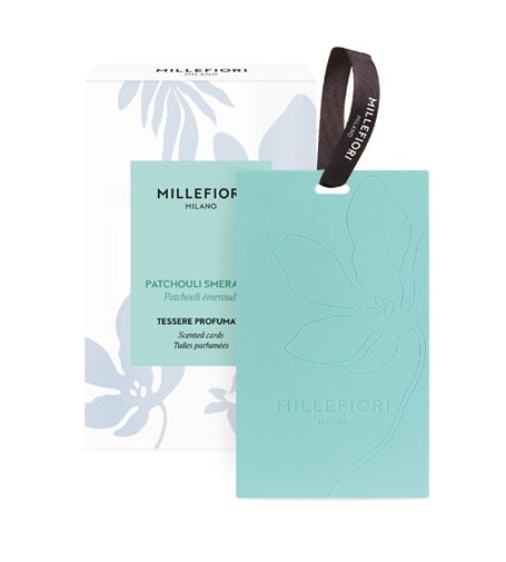 Millefiori Patchouli Smeraldo Scented Cards 3pcs