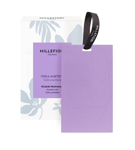 Millefiori Viola Ametista Scented Cards 3pcs