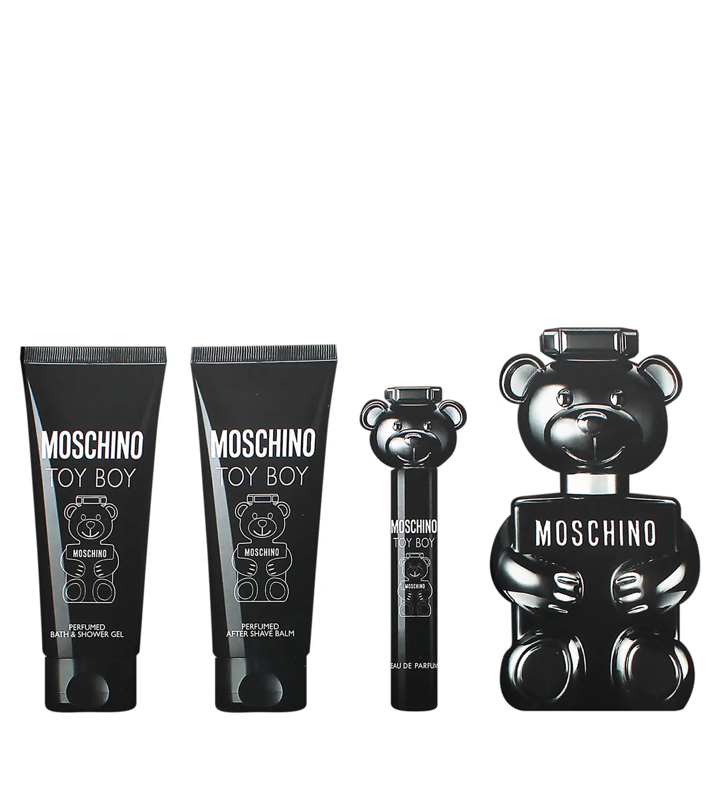 Moschino Toy Boy Coffret Pour Homme (EDP 100ml + Baume après rasage 100ml + Gel douche 100ml + EDP 10ml)