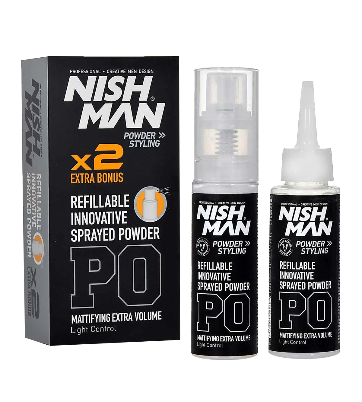 NISHMAN Refillable Sprayed Powder 20 + 20g
