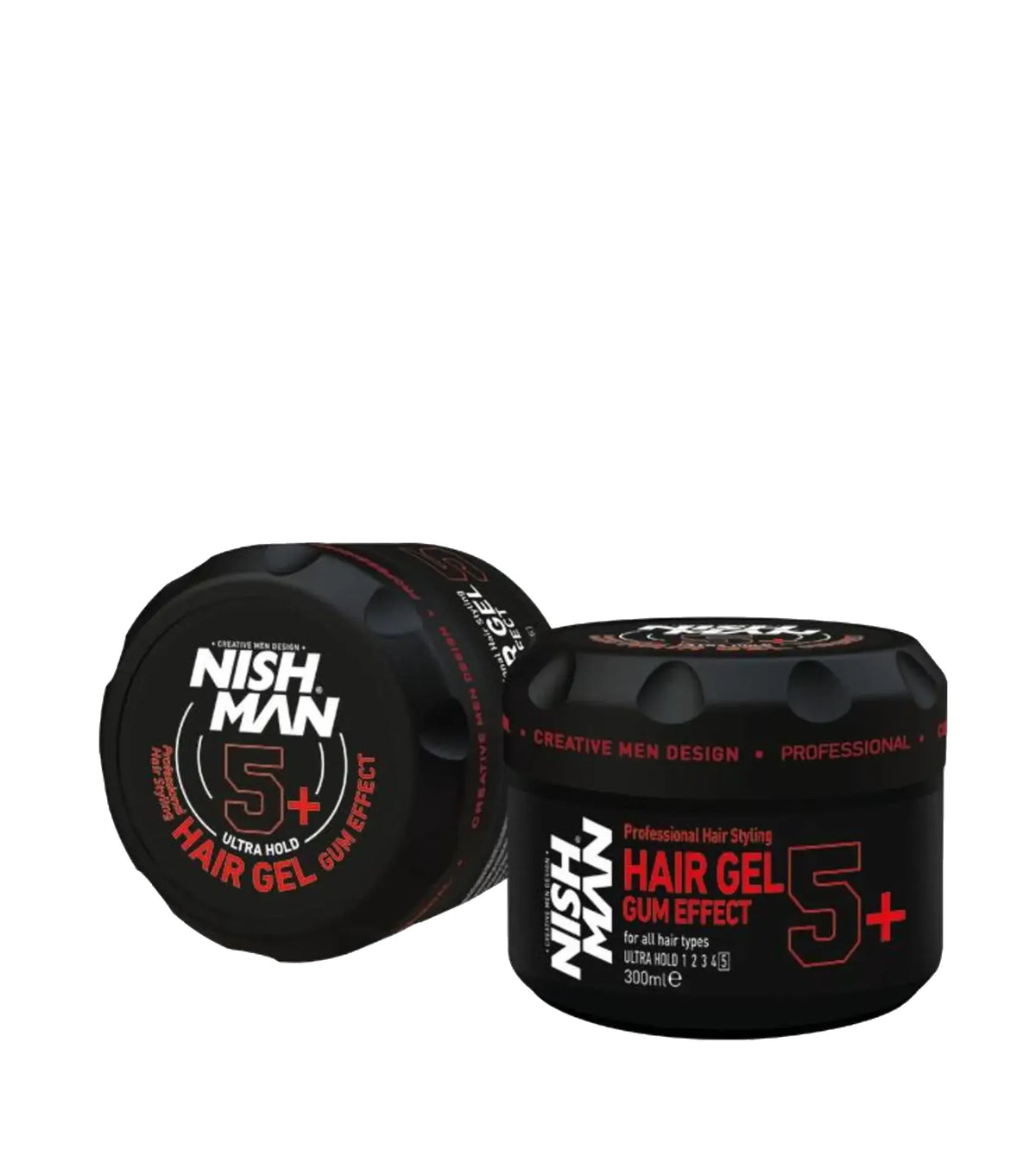 NISHMAN Ultra Strong Gum Effect Hair Gel 5+ 300ml