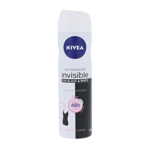 Nivea Invisible Black & White Clear antiperspirant in spray 150 ml