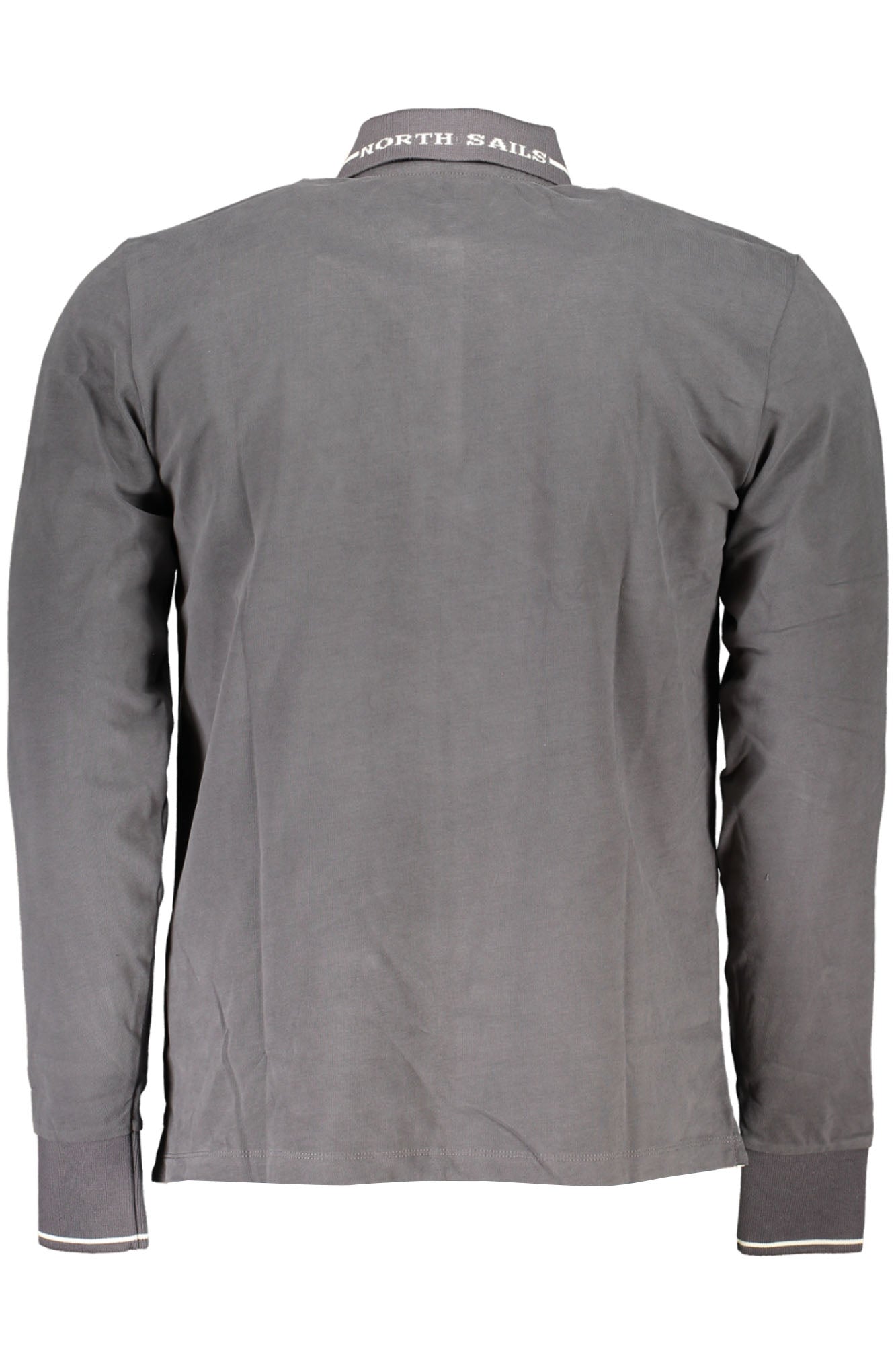 NORTH SAILS MEN'S LONG SLEEVED POLO SHIRT GRAY
