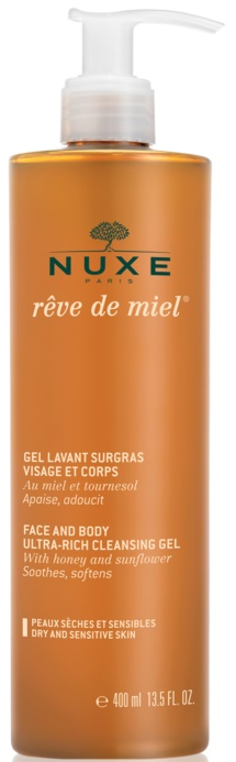 Nuxe Reve de Miel Gel lavant surgras visage et corps 400ml
