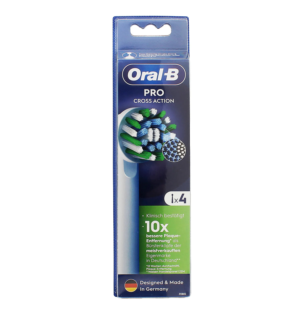 Oral-B Pro Cross Action Toothbrush Heads 4pcs