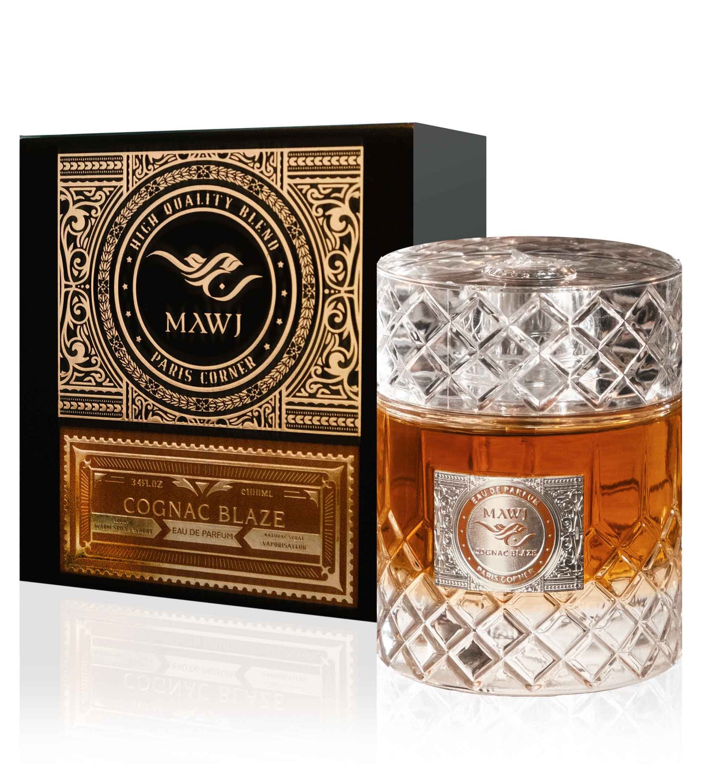 Paris Corner Mawj Cognac Blaze Eau De Parfum Unisexe 100ml