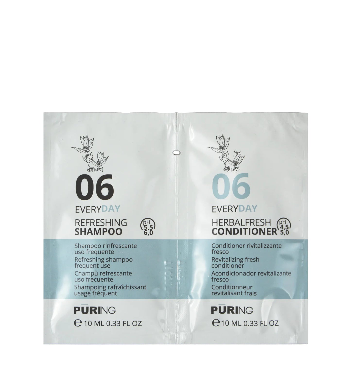 PURING 06 Everyday Refreshing Shampoo + Conditioner 10+10ml