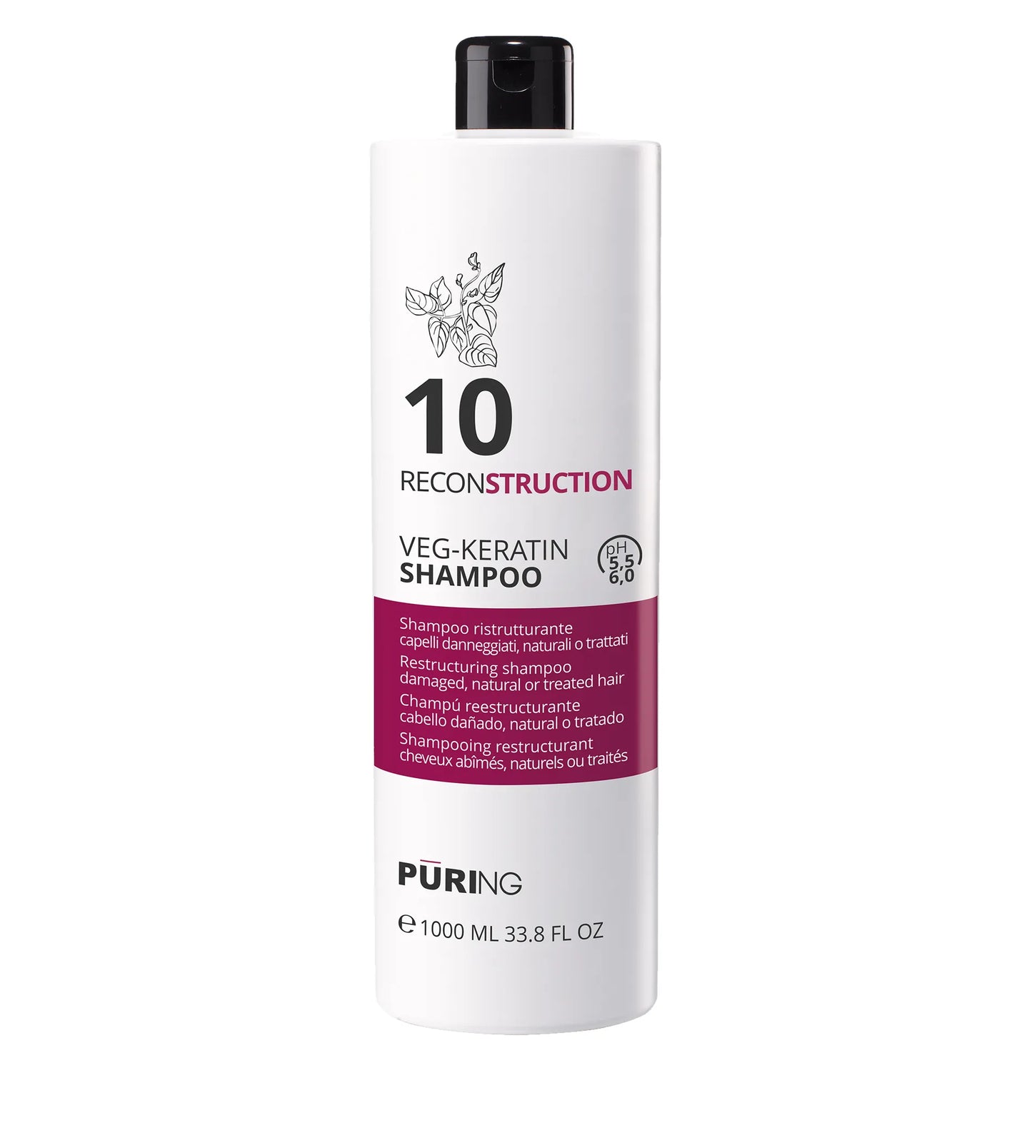 PÜRING PR 10 Reconstruction Veg-Keratin Shampoo 1000ml