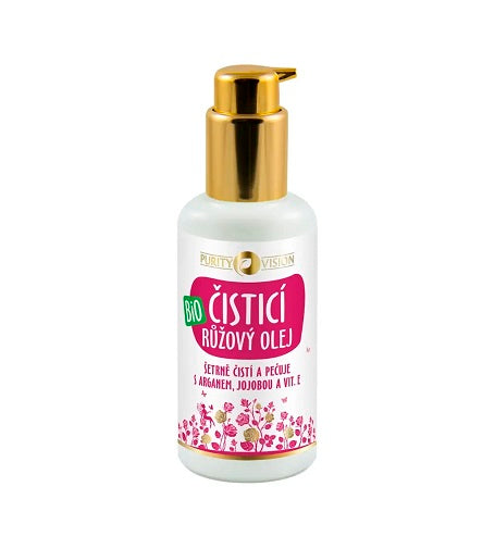 Purity Vision Bio růžový čistící olej s arganem, jojobou a vit. E 100 ml