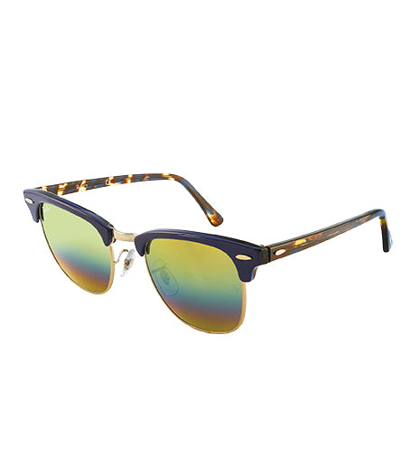RayBan RB3016F Clubmaster 1223/C4 duhová unisex sluneční brýle 55x19x145 mm