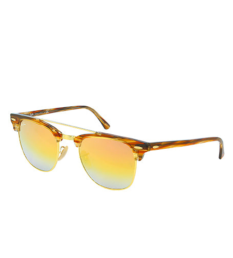 RayBan RB3816 Double Bridge 1237/l1 žlutá unisex sluneční brýle 51x21x145 mm