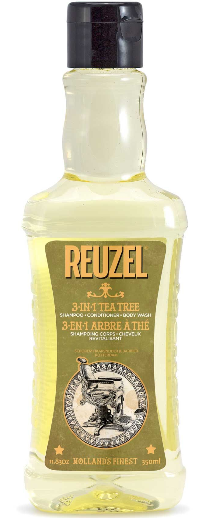 REUZEL 3-in-1 Tea Tree Shampoo-Conditioner-Body Wash šampon pro muže 3v1 pro muže 350 ml
