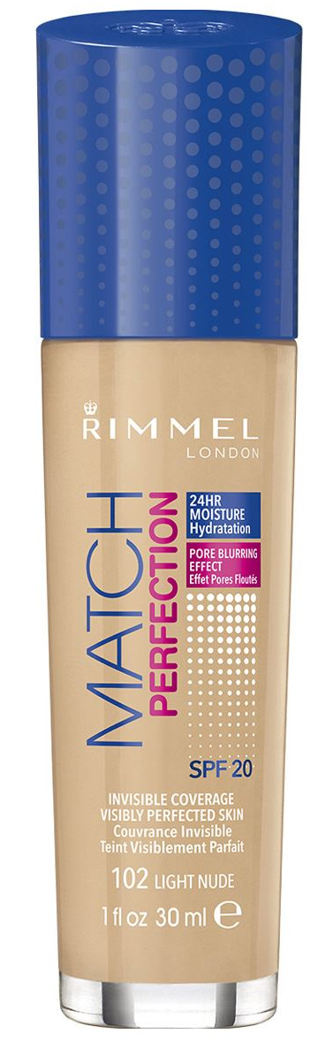 Rimmel Match Perfection makeup 30 ml 102 Light Nude