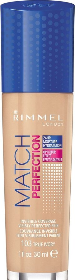 Rimmel Match Perfection makeup 30 ml 103 True Ivory