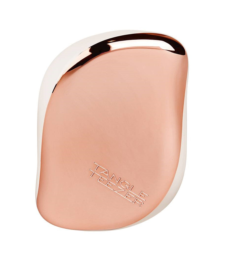 Tarjeta Tangle Teezer Compact Styler en color crema oro rosa