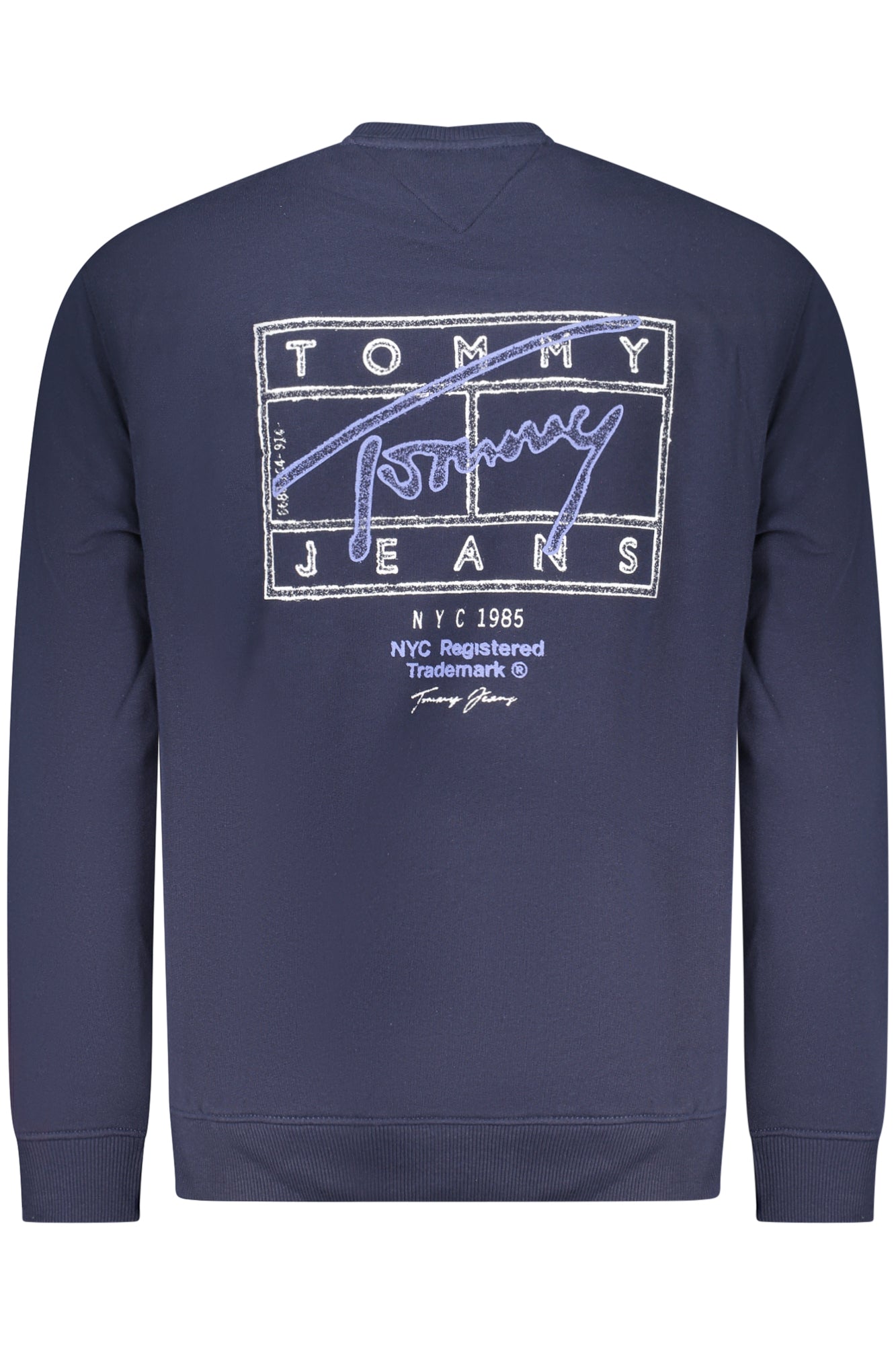 TOMMY HILFIGER MEN'S BLUE ZIP-UP SWEATSHIRT