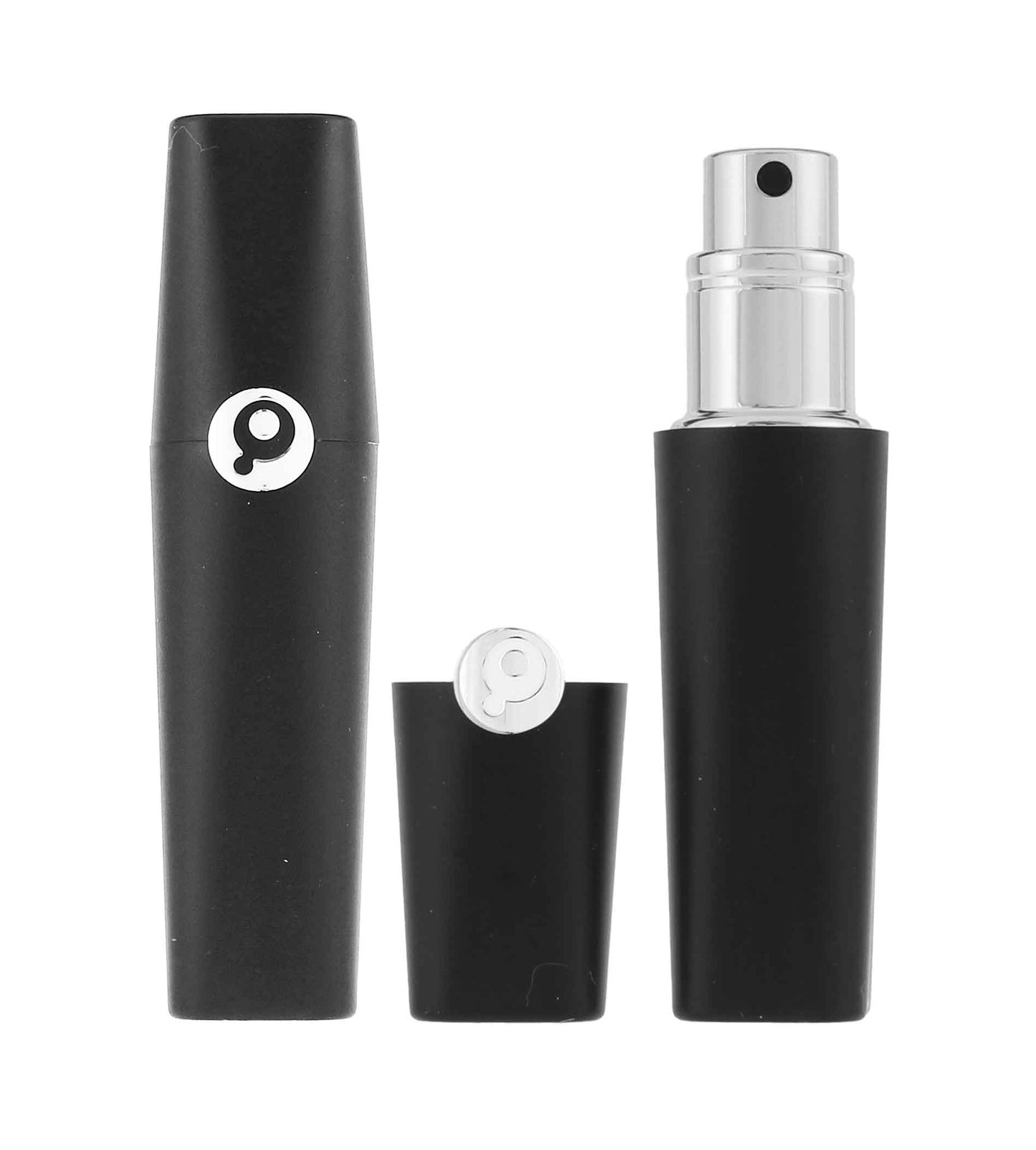 Atomizador recargable Travalo Perfume Pod Atom de 5 ml, color negro