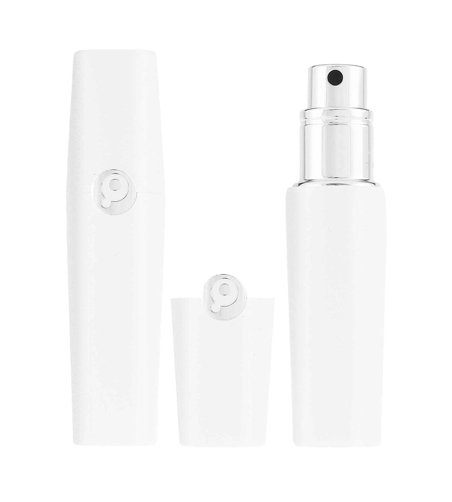 Atomizador recargable Travalo Perfume Pod Atom de 5 ml, color blanco