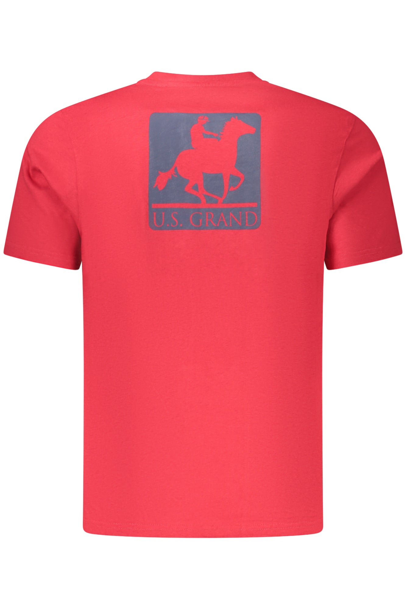 US GRAND MEN'S SHORT-SLEEVED RED T-SHIRT
