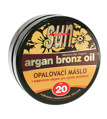 Vivaco SUN Argan Bronz Oil manteca bronceadora con aceite de argán orgánico FPS 20 200 ml
