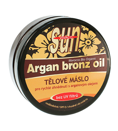 Vivaco SUN Argan Bronz Oil suntan butter with organic argan oil without uv filters 200 ml