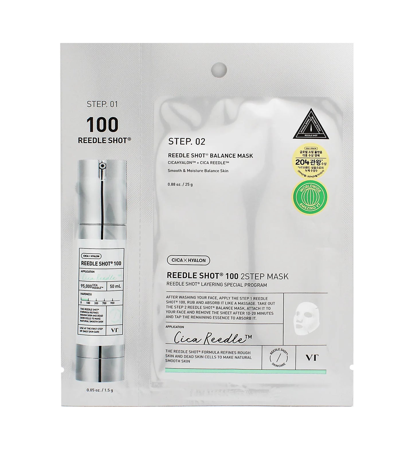 VT Cosmetics Reedle Shot 100 2 Step Mask 1,5+25g