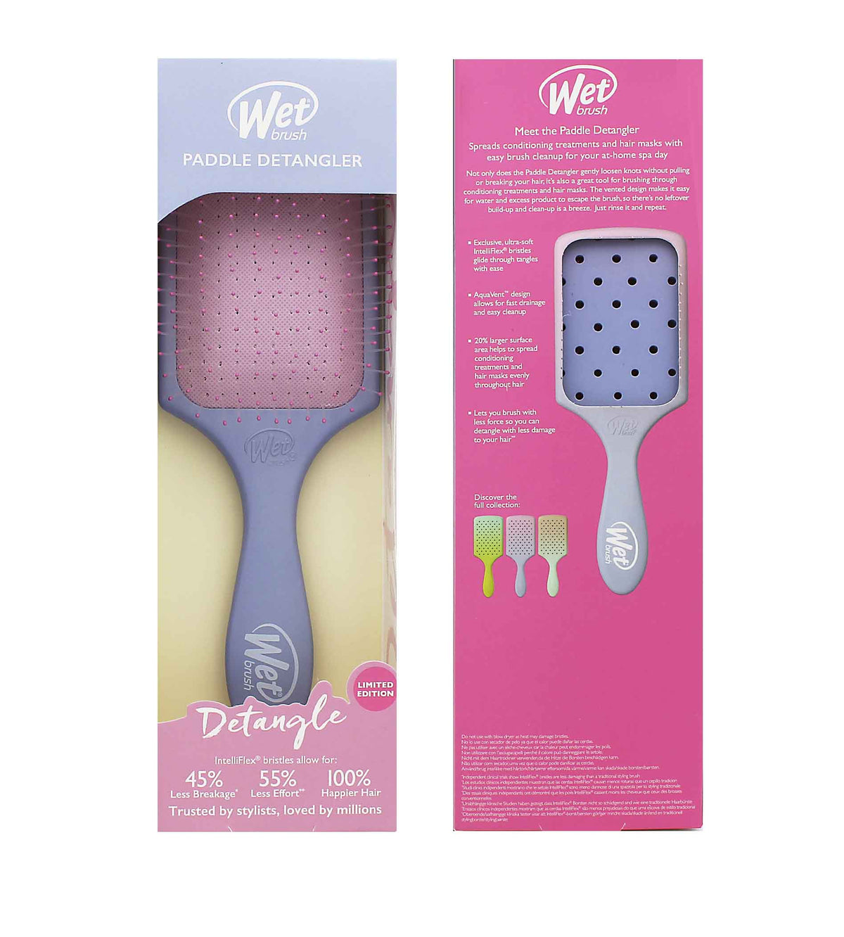 Wet Brush Feel Good Paddle Detangler Ombre - Pink/Purple