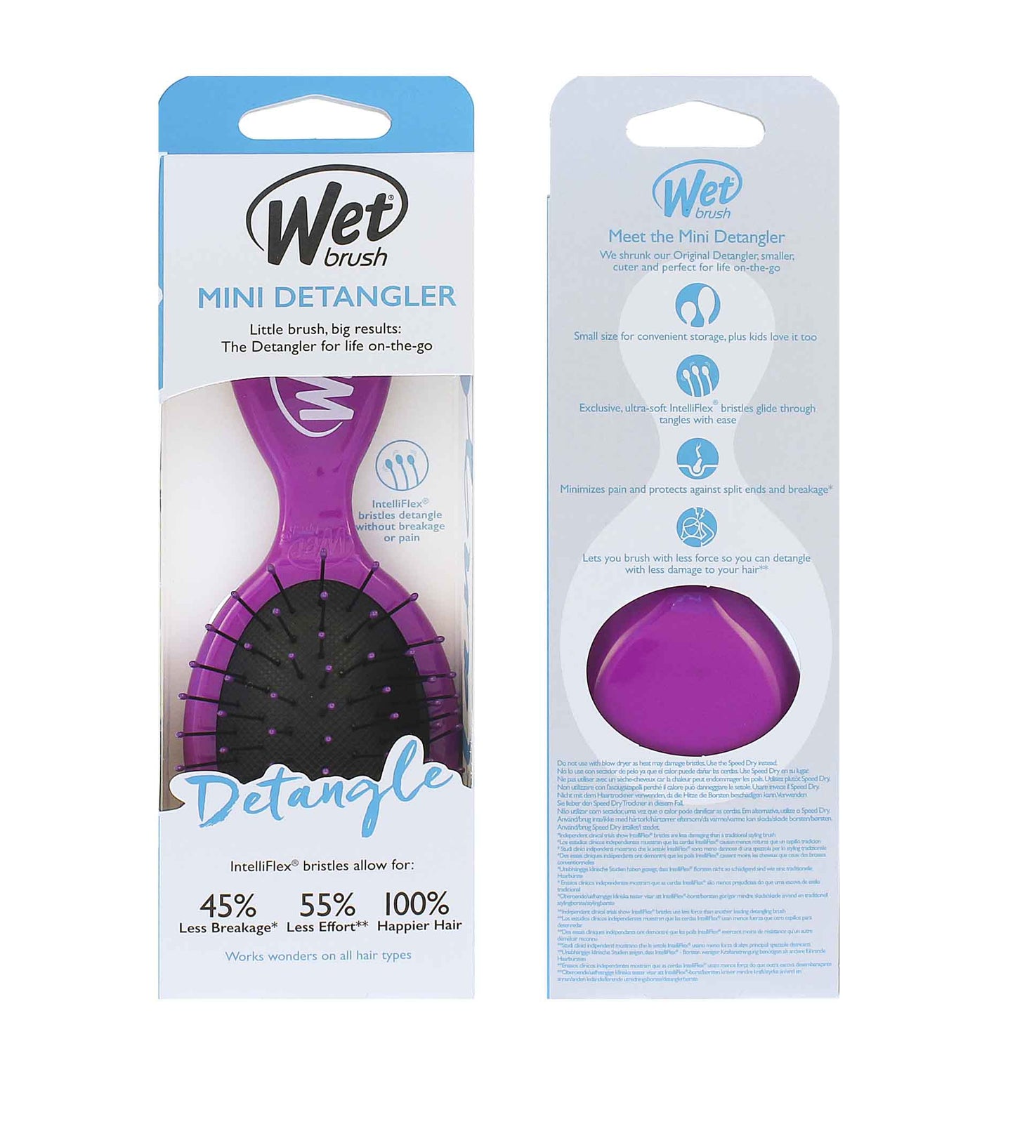 Wet Brush Mini Detangler kartáč na vlasy Purple