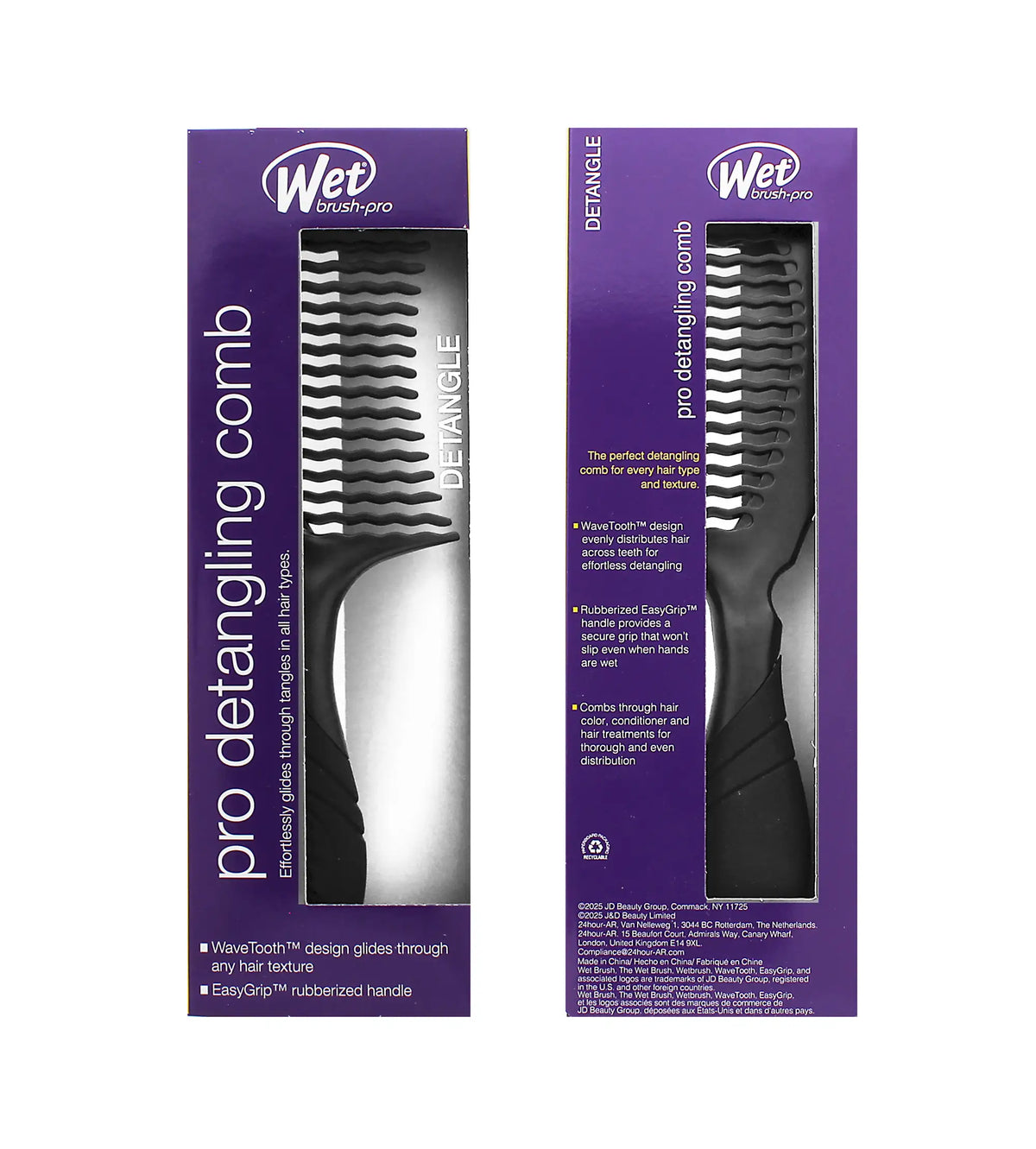 Wet Brush Pro Detangling Comb Black