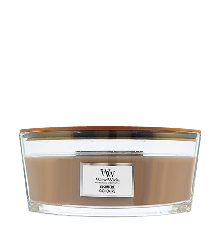 WoodWick Cashmere vonná svíčka s dřevěným knotem 453,6 g