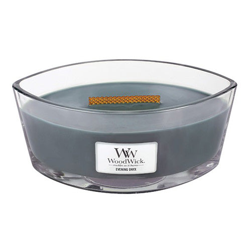 WoodWick Evening Onyx scented candle with wooden wick 453,6 g