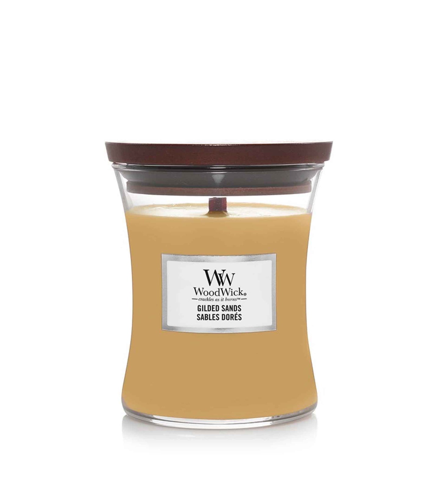 Woodwick Gilded Sands Scented Candle With Wooden Wick 275g