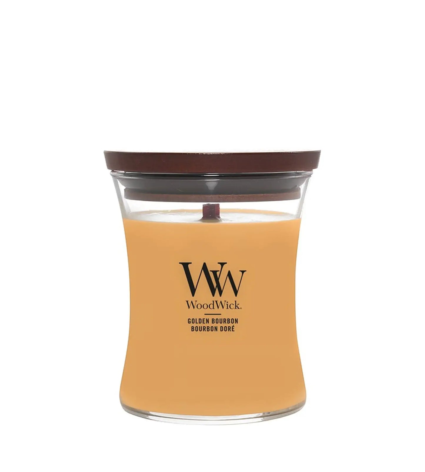 WoodWick Golden Bourbon Candle With Wooden Wick 275g