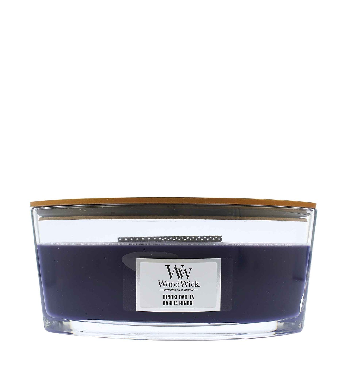 WoodWick Hinoki Dahlia vonná svíčka s dřevěným knotem 453,6 g