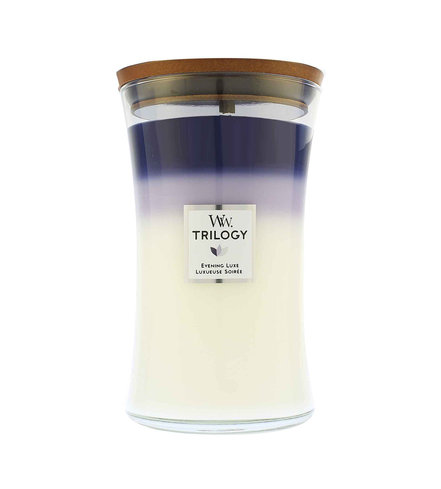 WoodWick Trilogy Evening Luxe vonná svíčka s dřevěným knotem 609 g