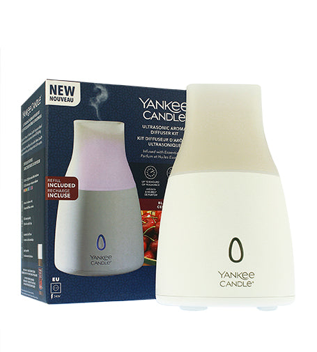 Yankee Candle Kit diffuseur d'arômes à ultrasons cerise noire avec huile